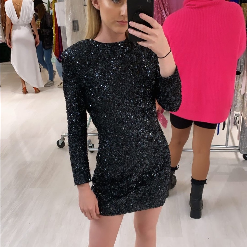 COPY - Retrofete Nikki Dress in ALL black. One of a kind